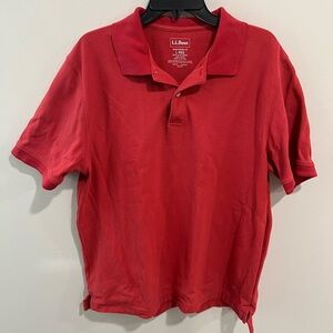 L.L. Bean Men's Premium Double L Polo Banded, Short-Sleeve Without Pocket